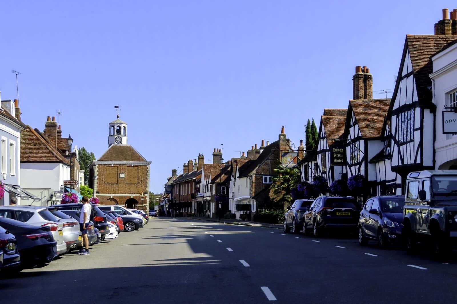 the High Street in Old Amersham, Buckinghamshire