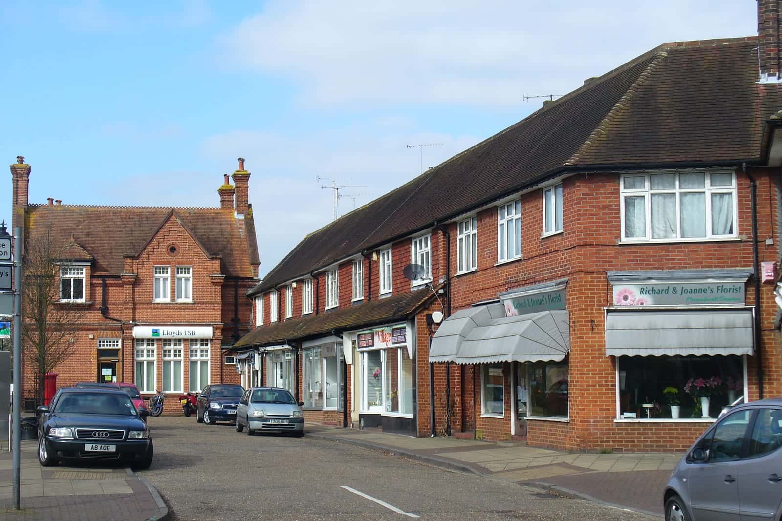 shops on High Road, Byfleet, Surrey