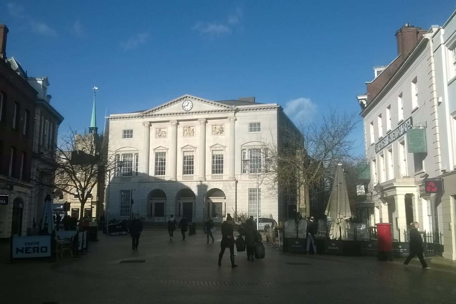 Shire Hall at the top of Chelmsford High Street, Essex