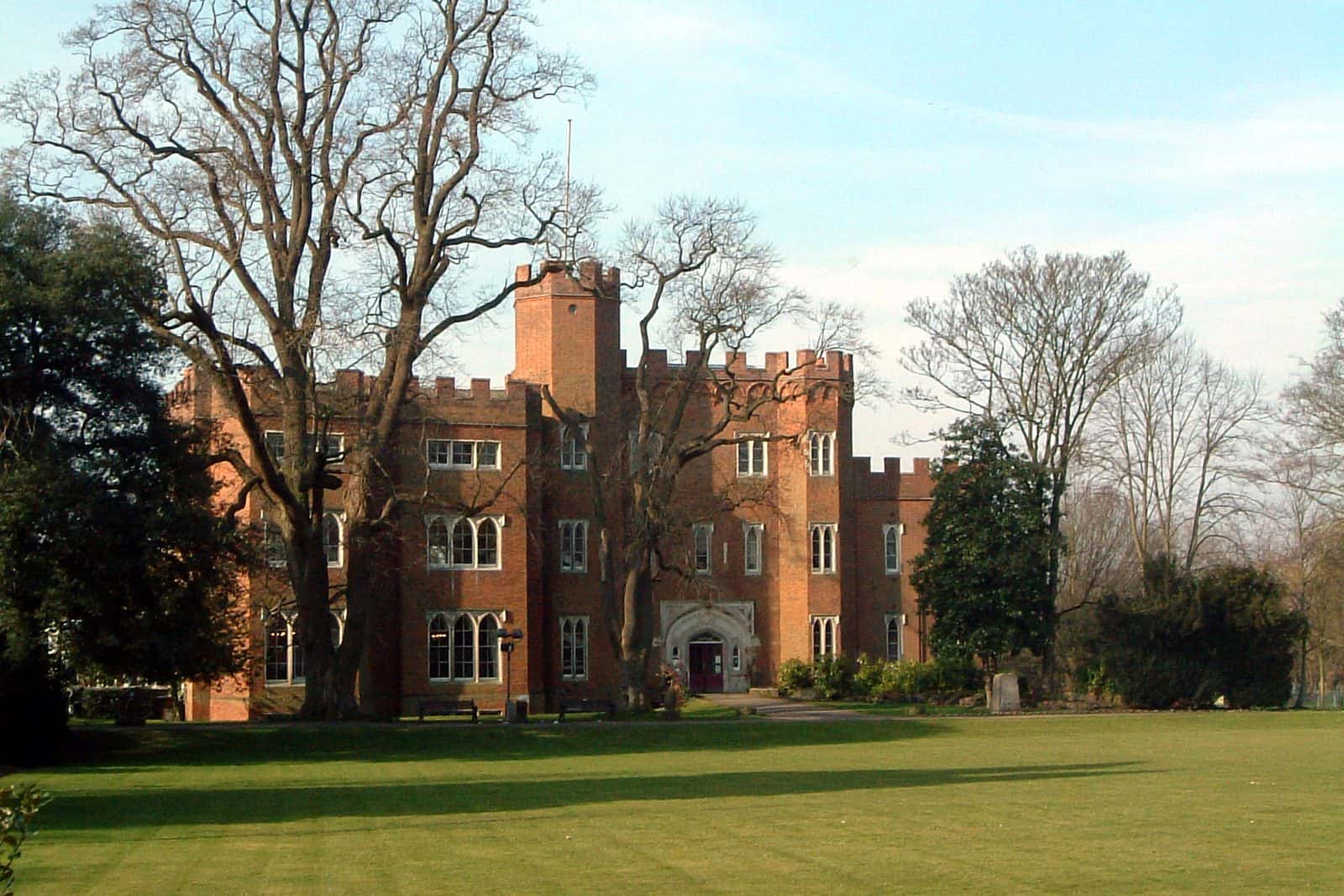 Hertford Castle and its lawns, Hertfordshire