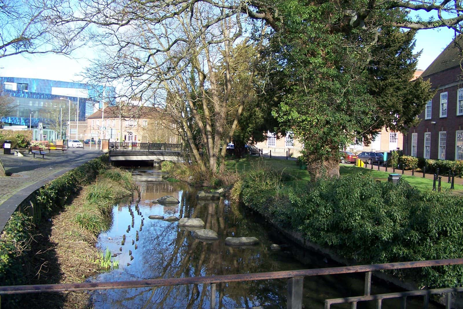 the River Wye in High Wycombe, Buckinghamshire
