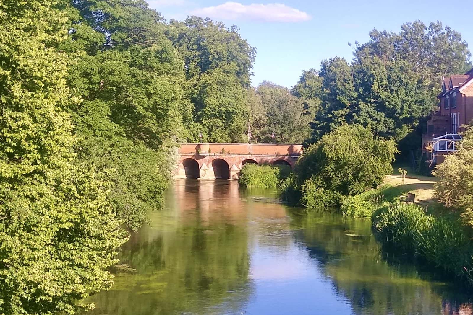 the Town Bridge over the River Mole, Leatherhead, Surrey